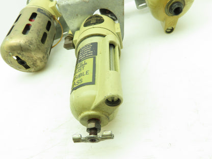 C.A. Norgren F12-300-A3DA Air Filter & 11-002-037 Reg. & L11-200-MPBA Lubricator