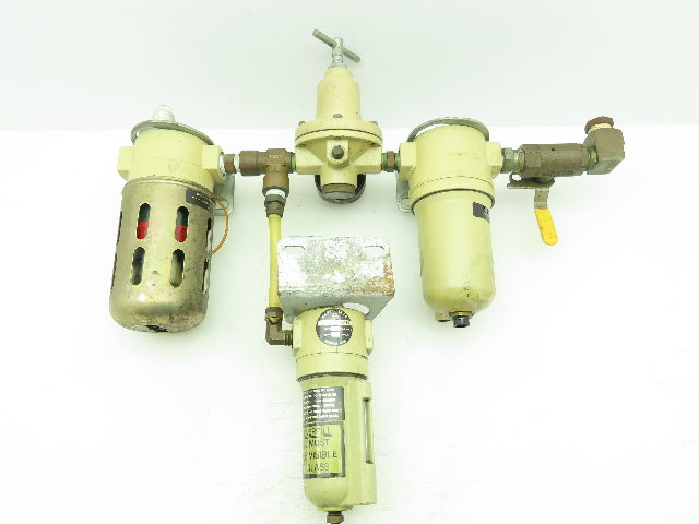 C.A. Norgren F12-300-A3DA Air Filter & 11-002-037 Reg. & L11-200-MPBA Lubricator