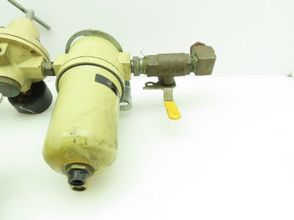 C.A. Norgren F12-300-A3DA Air Filter & 11-002-037 Reg. & L11-200-MPBA Lubricator