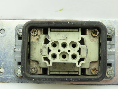 Wieland HS12 Hinge Lock Cable Connect Female Plug Housing 16A 500V 6 Pin Lot of3