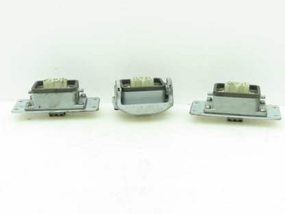 Wieland HS12 Hinge Lock Cable Connect Female Plug Housing 16A 500V 6 Pin Lot of3