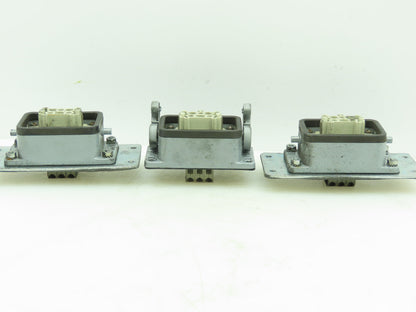 Wieland HS12 Hinge Lock Cable Connect Female Plug Housing 16A 500V 6 Pin Lot of3