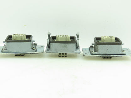 Wieland HS12 Hinge Lock Cable Connect Female Plug Housing 16A 500V 6 Pin Lot of3