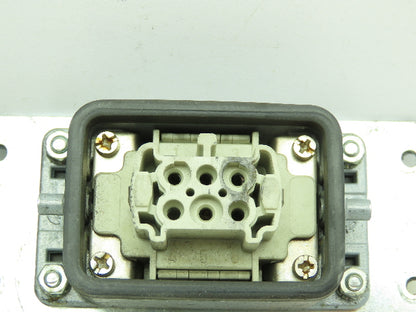 Wieland HS12 Hinge Lock Cable Connect Female Plug Housing 16A 500V 6 Pin Lot of3