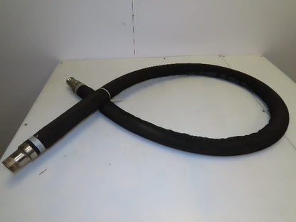 Flexible Connector Stainless Braided Hose 1-1/4x1-1/4" Male NPT Ends 96" Length