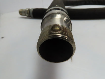 Flexible Connector Stainless Braided Hose 1-1/4x1-1/4" Male NPT Ends 96" Length