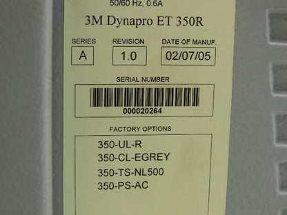3M 350R DYNAPRO ET 350R Ser A Rev 1.0 115/230V Input Touch Screen System HMI