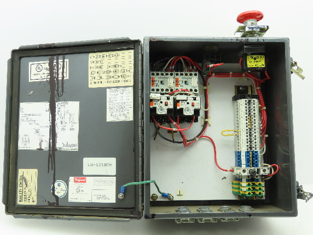 Hoffman A-1210CH/SPL Electrical Enclosure 12"x10"x5" w/Two 4 Amp Motor Starters