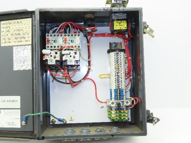 Hoffman A-1210CH/SPL Electrical Enclosure 12"x10"x5" w/Two 4 Amp Motor Starters