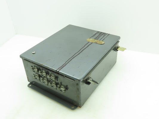 Hoffman A-1210CH/SPL Electrical Enclosure 12"x10"x5" w/Two 4 Amp Motor Starters