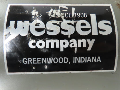 Wessels Vertical Compressed Air Tank Approx:12-Gal 35"x12"x12" Yr:2002 150-PSI