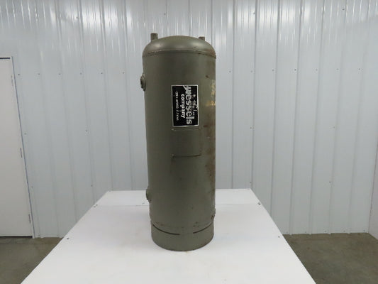 Wessels Vertical Compressed Air Tank Approx:12-Gal 35"x12"x12" Yr:2002 150-PSI