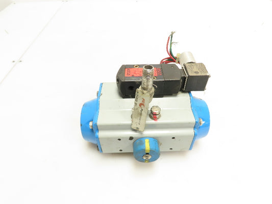 Jamesbury VPVL200 SR4/5 B Pneumatic Valve Actuator 116 PSI 120V Spring Return