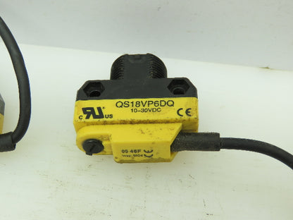 Banner QS18VP6DQ Photo-Electric Sensor 450mm Diffuse Range 10-30VDC LOT OF 3