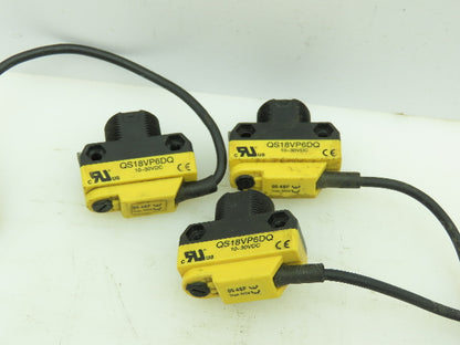 Banner QS18VP6DQ Photo-Electric Sensor 450mm Diffuse Range 10-30VDC LOT OF 3