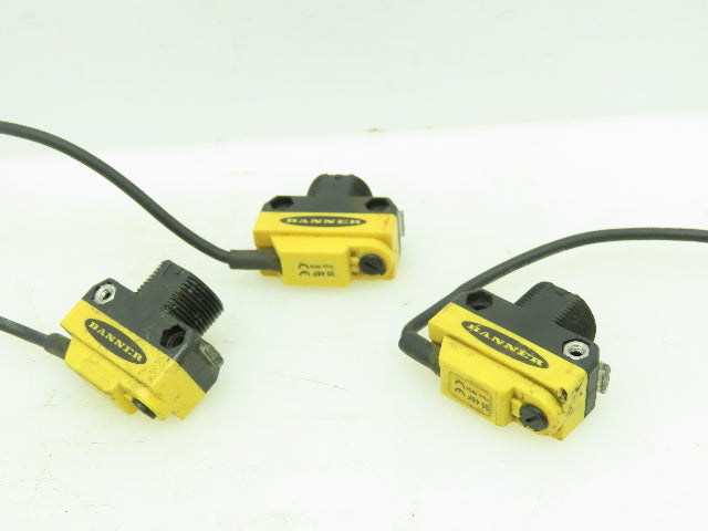 Banner QS18VP6DQ Photo-Electric Sensor 450mm Diffuse Range 10-30VDC LOT OF 3