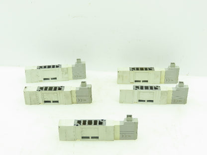 SMC SV2300-5FU Pneumatic Solenoid Control Valve 4-Way/3-Position 24VDC LOT OF 5