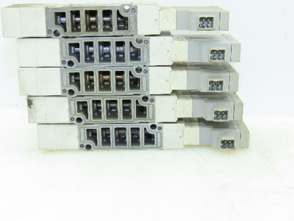 SMC SV2300-5FU Pneumatic Solenoid Control Valve 4-Way/3-Position 24VDC LOT OF 5