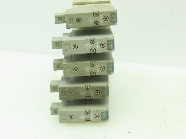 SMC SV2300-5FU Pneumatic Solenoid Control Valve 4-Way/3-Position 24VDC LOT OF 5