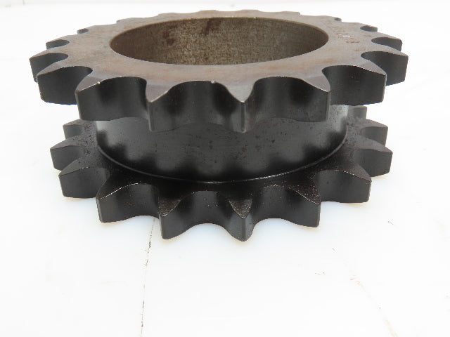 Martin DS80A18 Double Single #80 Roller Chain Sprocket 18T 1" Pitch 3.75" Bore