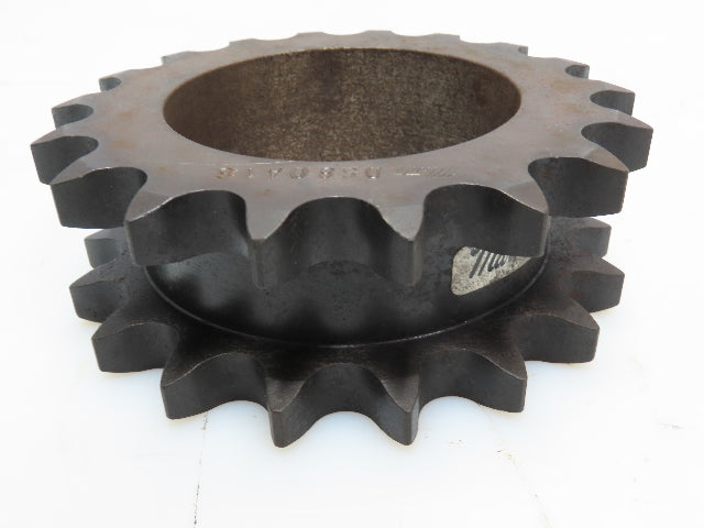 Martin DS80A18 Double Single #80 Roller Chain Sprocket 18T 1" Pitch 3.75" Bore