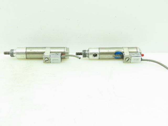 Bimba Mfg. M-061.5-D Pneumatic Cylinder 7/8x1.5" OL W/Magnetic Reed Switch 2 Lot