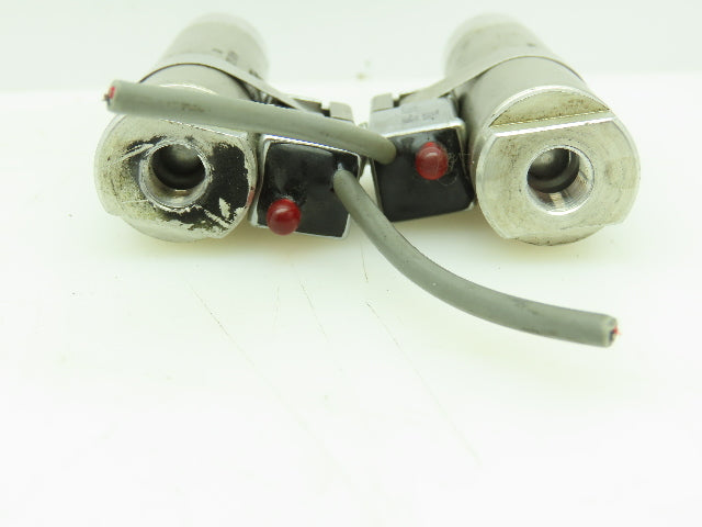 Bimba Mfg. M-061.5-D Pneumatic Cylinder 7/8x1.5" OL W/Magnetic Reed Switch 2 Lot
