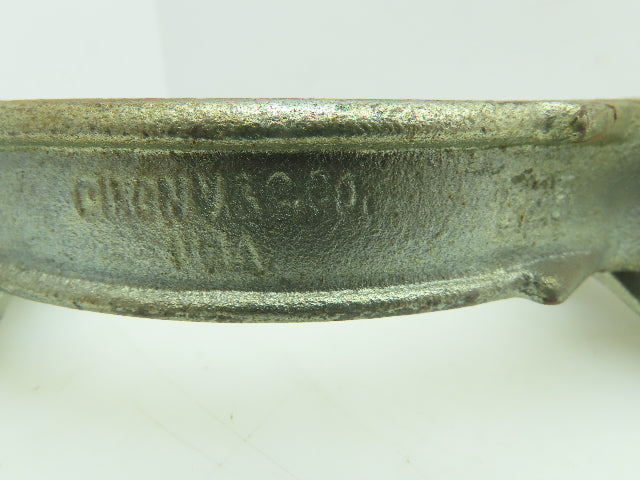 Dixon V & C 525 Plated Iron Hose Clamp w/Saddles 5-1/4"Diameter LOT OF 2