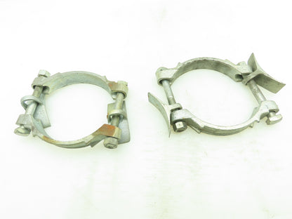 Dixon V & C 525 Plated Iron Hose Clamp w/Saddles 5-1/4"Diameter LOT OF 2
