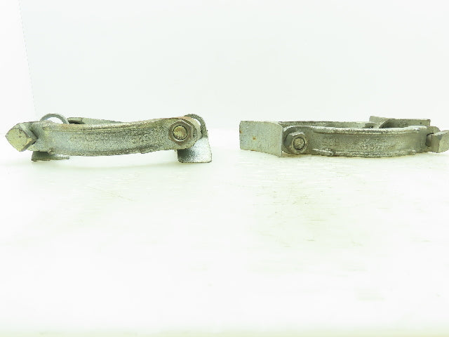 Dixon V & C 525 Plated Iron Hose Clamp w/Saddles 5-1/4"Diameter LOT OF 2