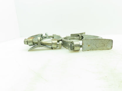 Dixon V & C 525 Plated Iron Hose Clamp w/Saddles 5-1/4"Diameter LOT OF 2