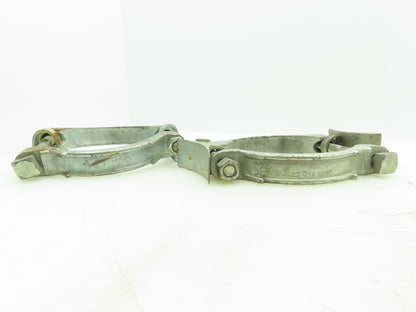 Dixon V & C 525 Plated Iron Hose Clamp w/Saddles 5-1/4"Diameter LOT OF 2