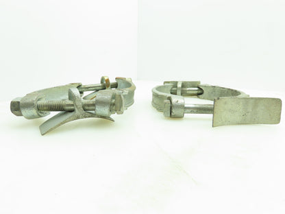 Dixon V & C 525 Plated Iron Hose Clamp w/Saddles 5-1/4"Diameter LOT OF 2