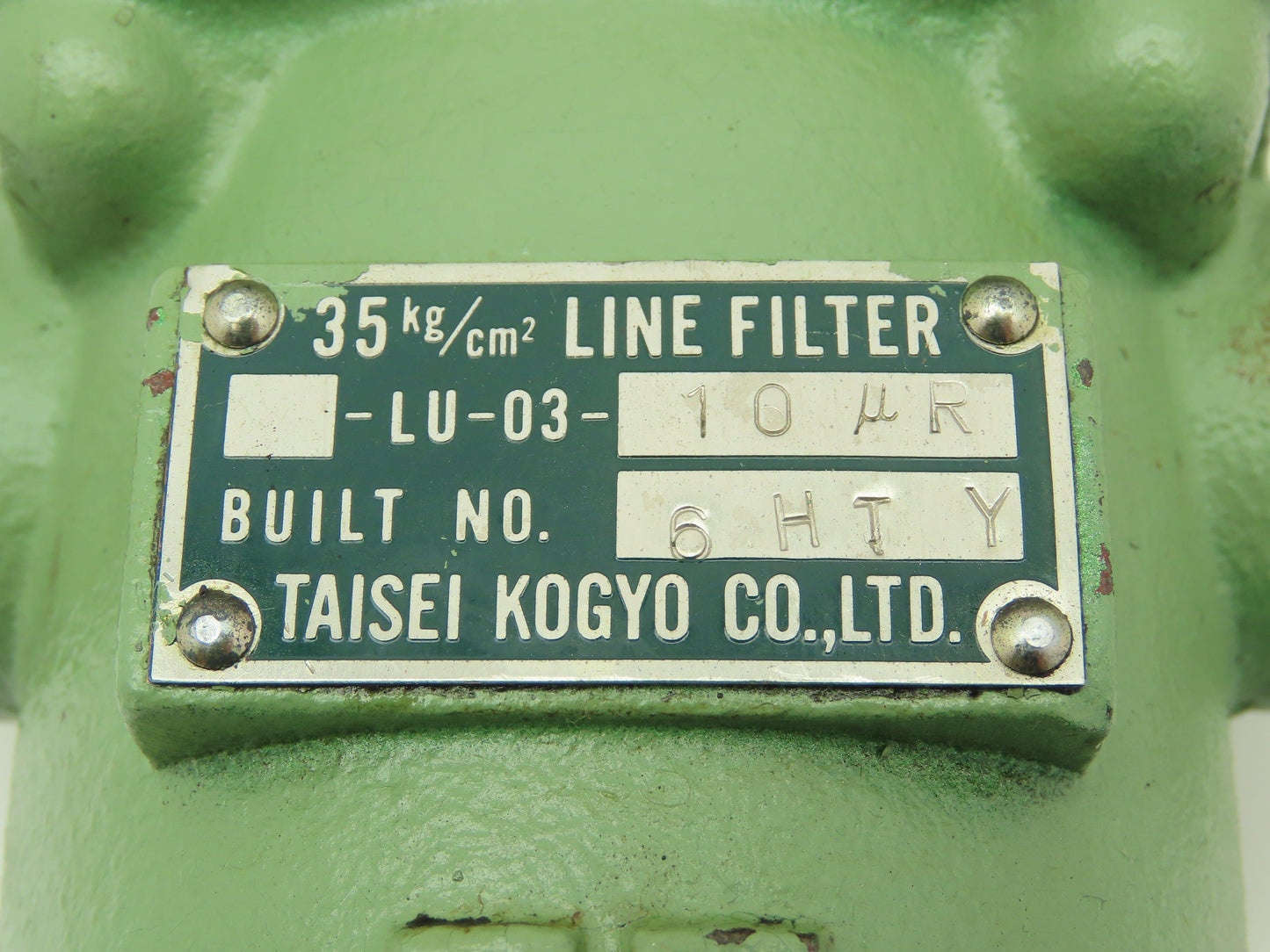 Taisei Kogyo LU-03-10 UR Hydraulic Filter 35kg/cm (497PSI) Inline 1/2" Ports