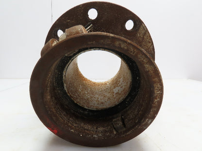 PF40C Steel Cam & Groove Fitting 4" Coupler x 4" Pipe Flange CamLock