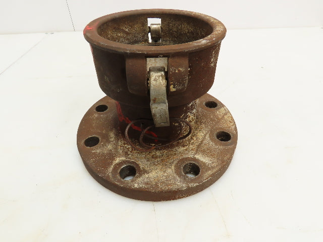 PF40C Steel Cam & Groove Fitting 4" Coupler x 4" Pipe Flange CamLock