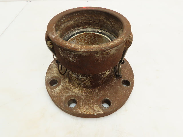 PF40C Steel Cam & Groove Fitting 4" Coupler x 4" Pipe Flange CamLock