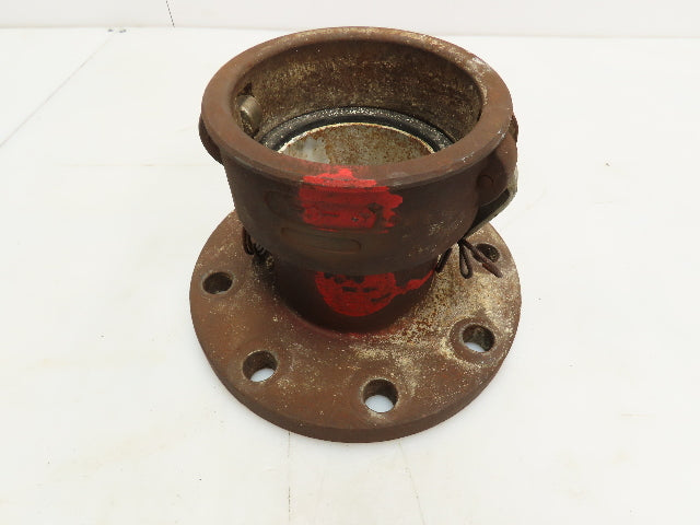 PF40C Steel Cam & Groove Fitting 4" Coupler x 4" Pipe Flange CamLock
