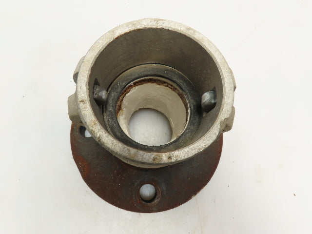 2-1/2" Threaded 4-Bolt Steel Pipe Flange Class 150 w/CamLock  2-1/2" D Coupling