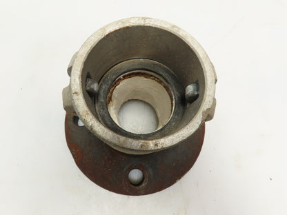 2-1/2" Threaded 4-Bolt Steel Pipe Flange Class 150 w/CamLock  2-1/2" D Coupling
