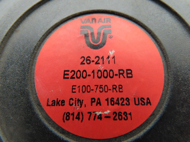 Van Air 26-2111 Filter Element 24"Long 5"OD 3-1/2"ID E200-1000-RB / E100-750-RB