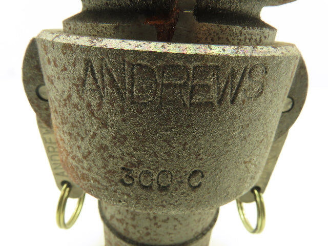 Dixon 300-C / 300-E Steel CamLock Cam & Groove 3" Coupler/Adapter x Hose Shank