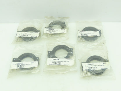 KQ40AW Aluminum Black Quick Clamp w/Wingnut 1-7/8"ID  LOT OF 6