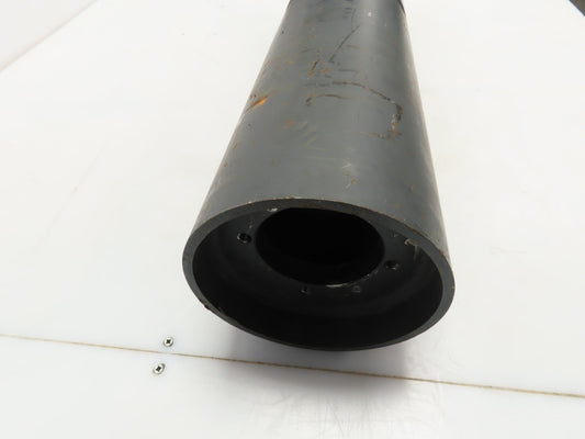 6" X 27" Steel Drum Conveyor End Drive Roller Center Groove QD Bushed