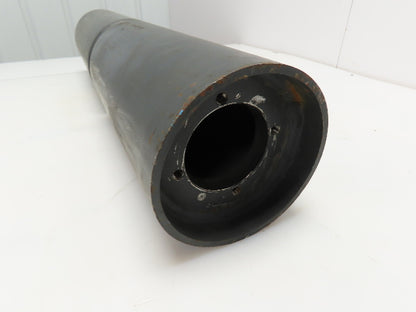 6" X 27" Steel Drum Conveyor End Drive Roller Center Groove QD Bushed