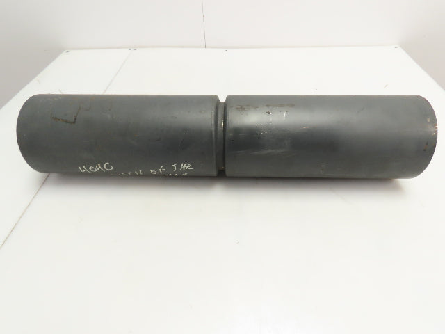 6" X 27" Steel Drum Conveyor End Drive Roller Center Groove QD Bushed