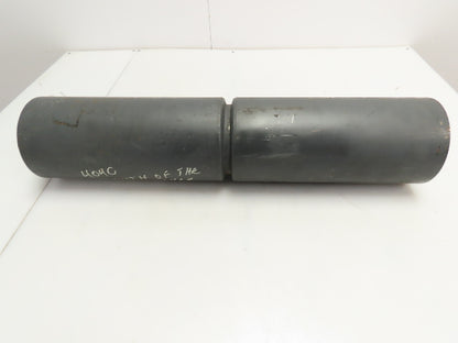 6" X 27" Steel Drum Conveyor End Drive Roller Center Groove QD Bushed