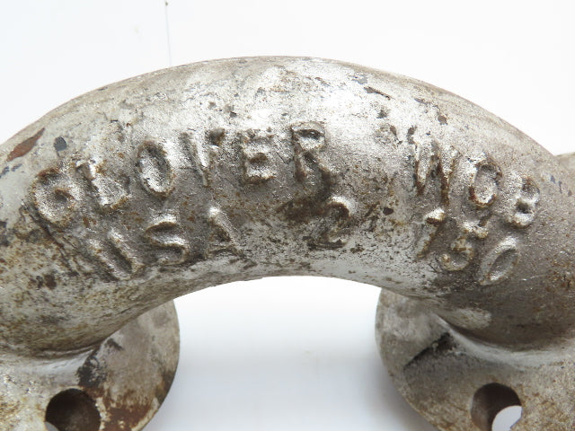 Glover 2" Cast Steel 90° Elbow #150 Flange Pipe Fitting 4-Bolt