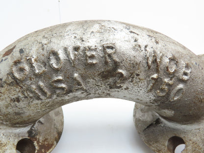 Glover 2" Cast Steel 90° Elbow #150 Flange Pipe Fitting 4-Bolt