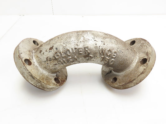 Glover 2" Cast Steel 90° Elbow #150 Flange Pipe Fitting 4-Bolt
